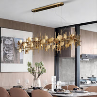 FERNANDA Linear Chandelier by Lampadom - top view