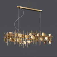 FERNANDA Linear Chandelier by Lampadom - close-up