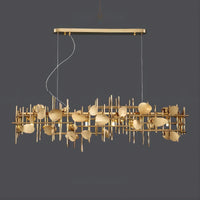FERNANDA Linear Chandelier by Lampadom - side view