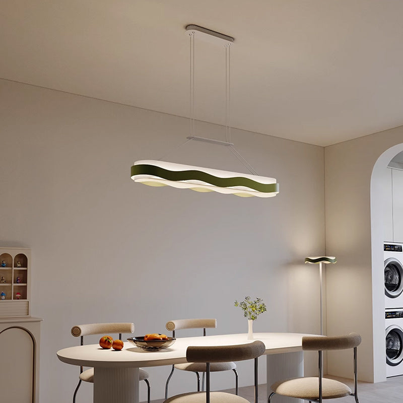 FINIAN Linear Chandelier by Lampadom - angle view