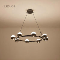 BARCELONA Ring Chandelier by Lampadom - angle view