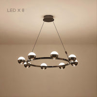 BARCELONA Ring Chandelier by Lampadom - angle view