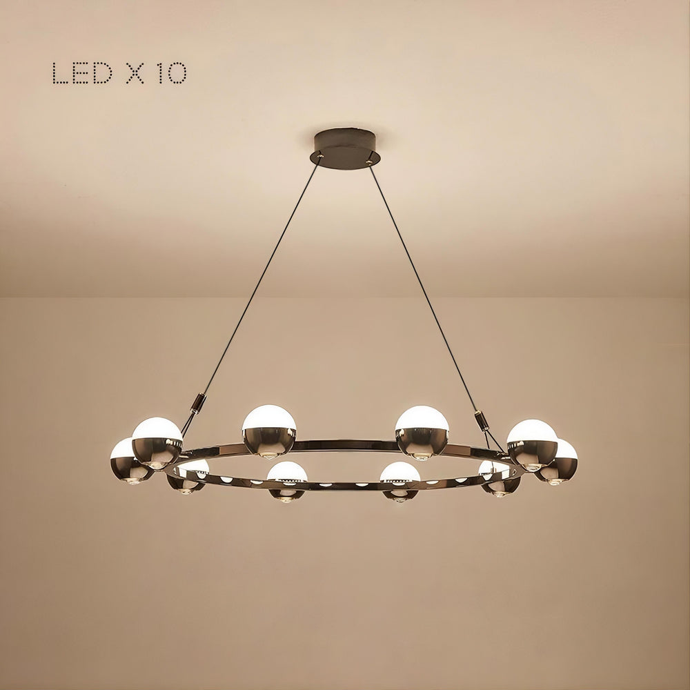BARCELONA Ring Chandelier by Lampadom - side view