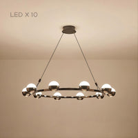 BARCELONA Ring Chandelier by Lampadom - side view