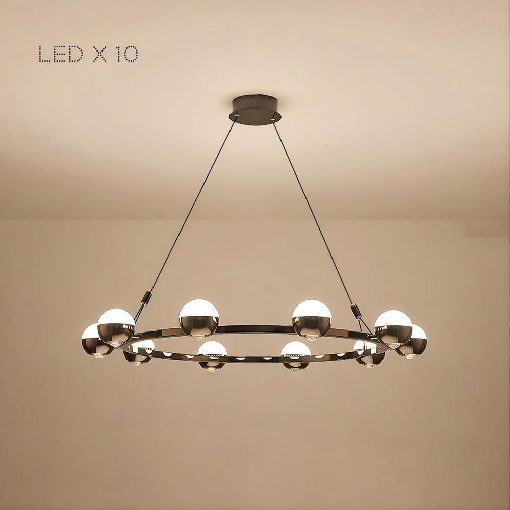 BARCELONA Ring Chandelier by Lampadom - side view