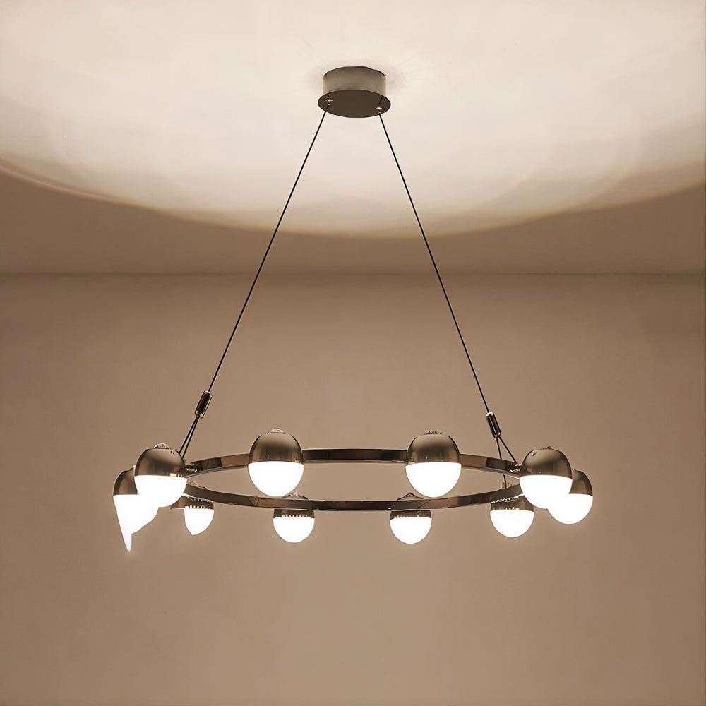 BARCELONA Ring Chandelier by Lampadom - side view