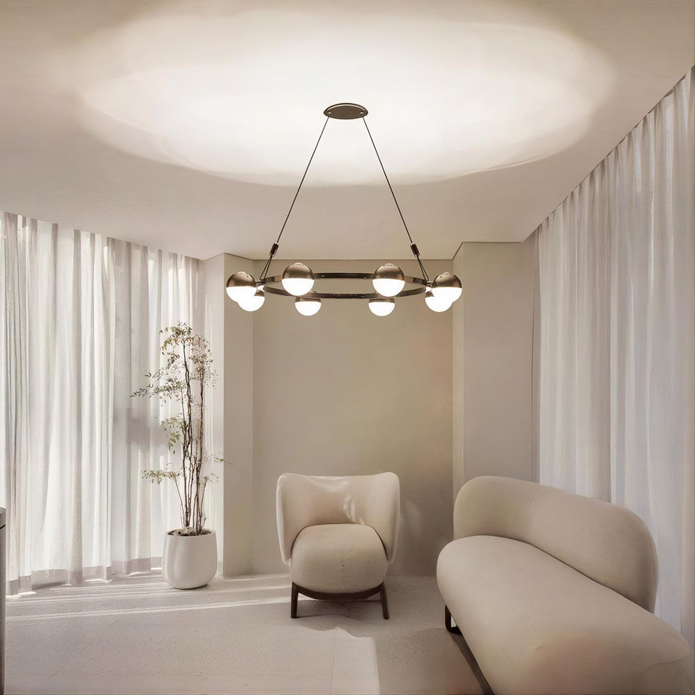 BARCELONA Ring Chandelier by Lampadom - ambient shot