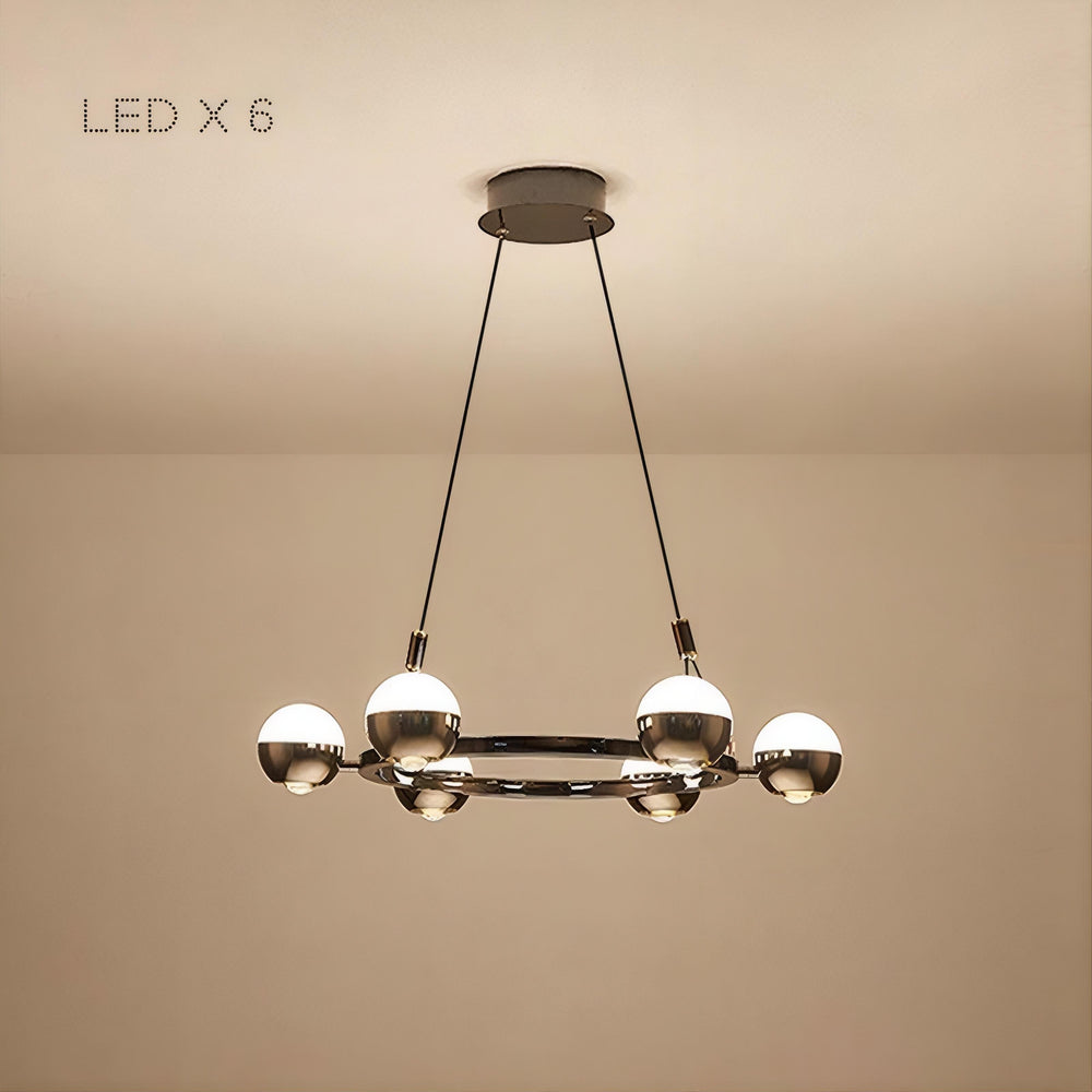 BARCELONA Ring Chandelier by Lampadom - top view