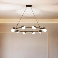 BARCELONA Ring Chandelier by Lampadom - scale reference
