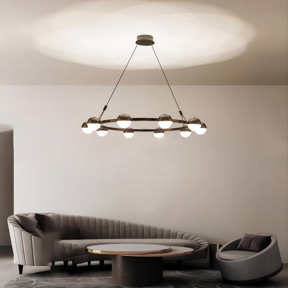 BARCELONA Ring Chandelier by Lampadom - detail view