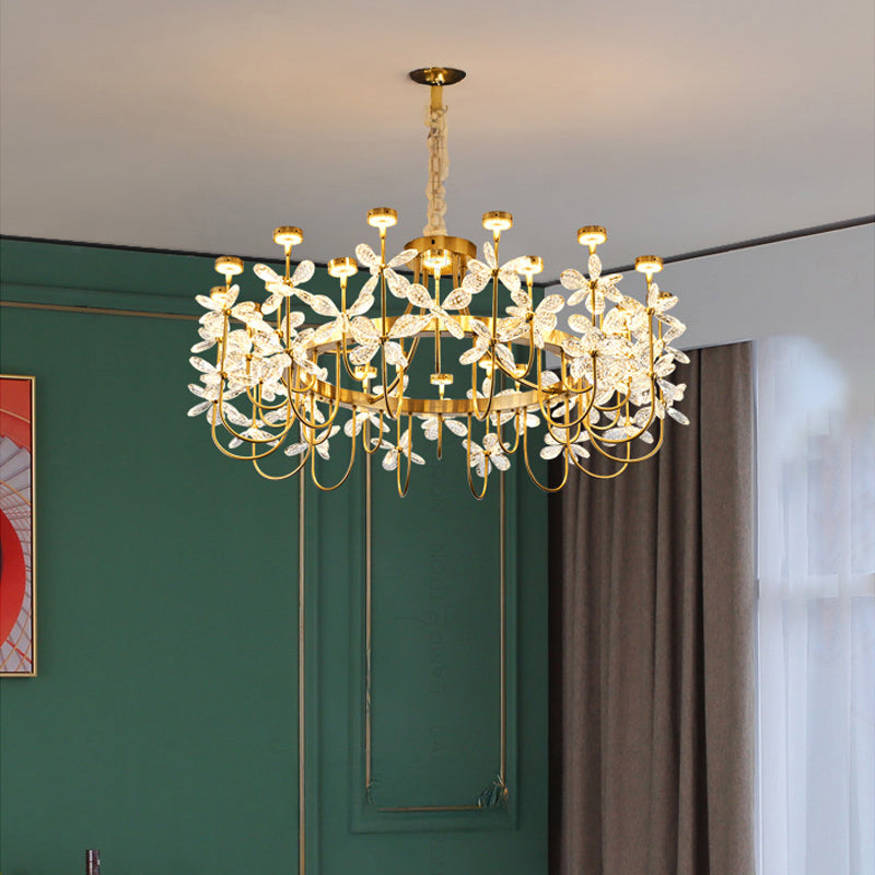 FLORINDA Chandelier by Lampadom - side view