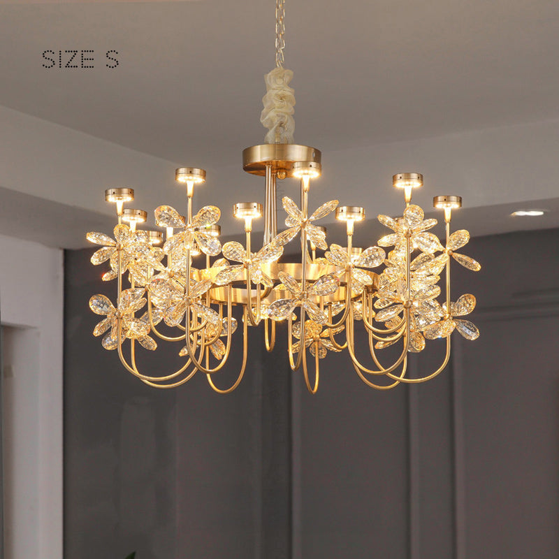 FLORINDA Chandelier by Lampadom - side view