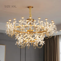 FLORINDA Chandelier by Lampadom - close-up