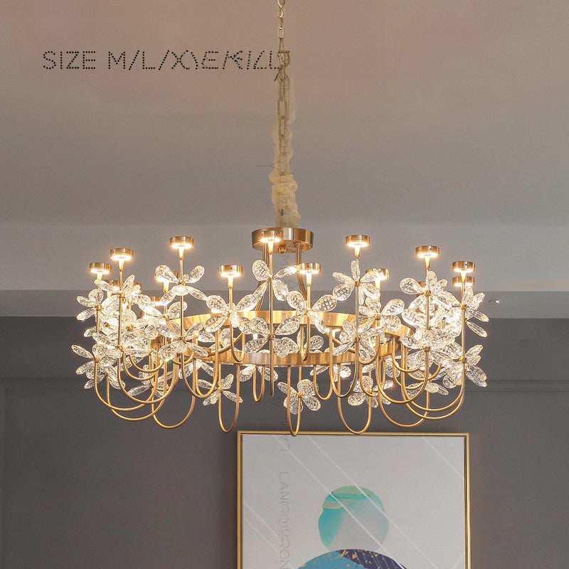 FLORINDA Chandelier by Lampadom - top view
