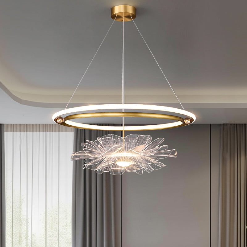 FLOWER Ring ChandelierS Chandelier by Lampadom - close-up