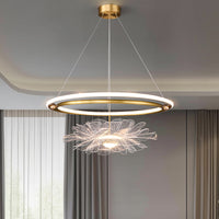 FLOWER Ring ChandelierS Chandelier by Lampadom - close-up