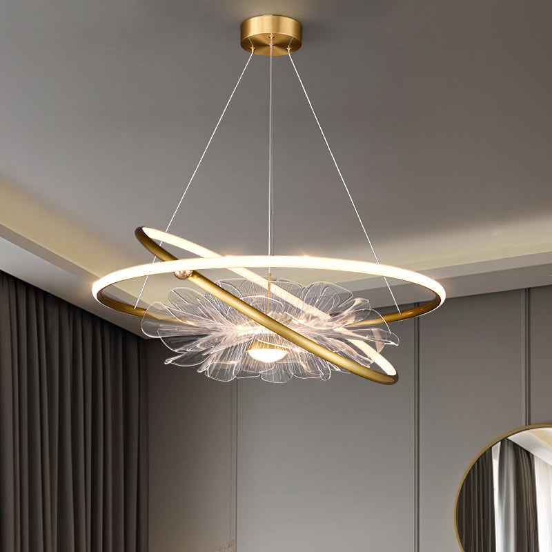 FLOWER Ring ChandelierS Chandelier by Lampadom - side view
