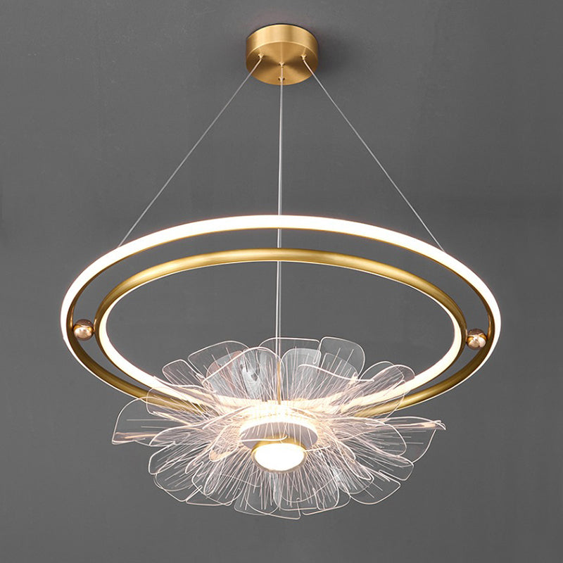 FLOWER Ring ChandelierS Chandelier by Lampadom - scale reference