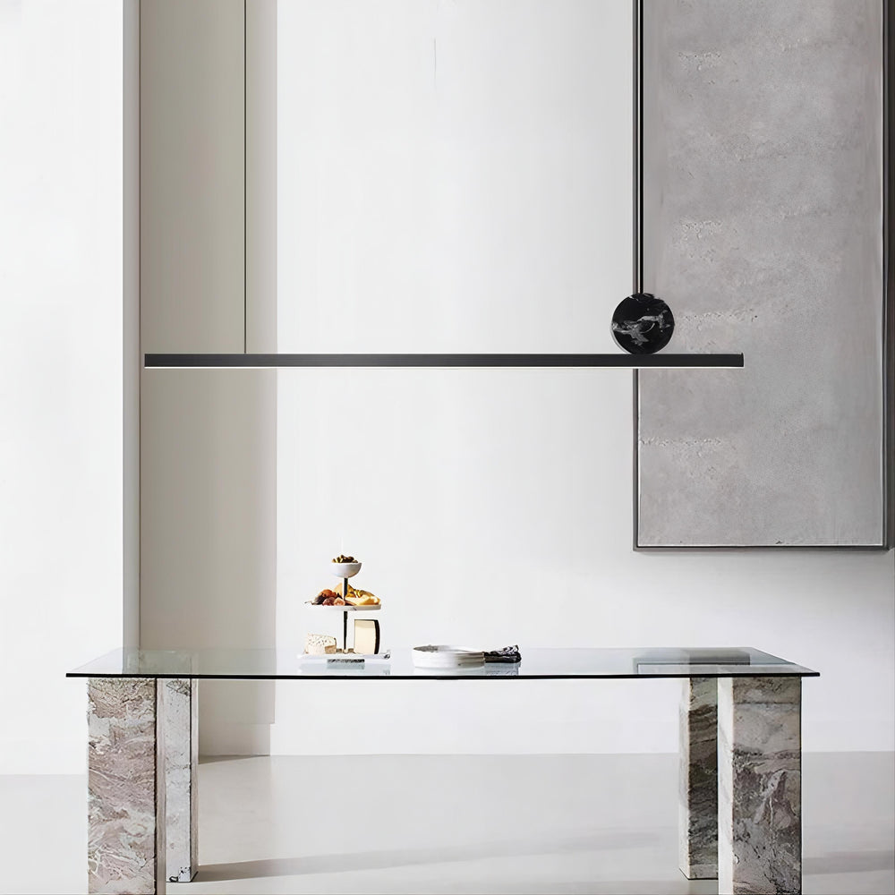 FLOYD D Linear Chandelier by Lampadom - side view