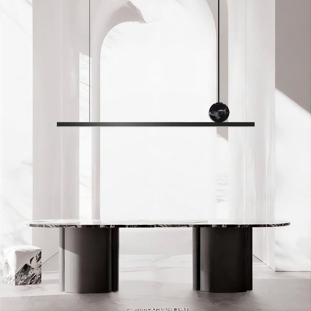FLOYD D Linear Chandelier by Lampadom - angle view