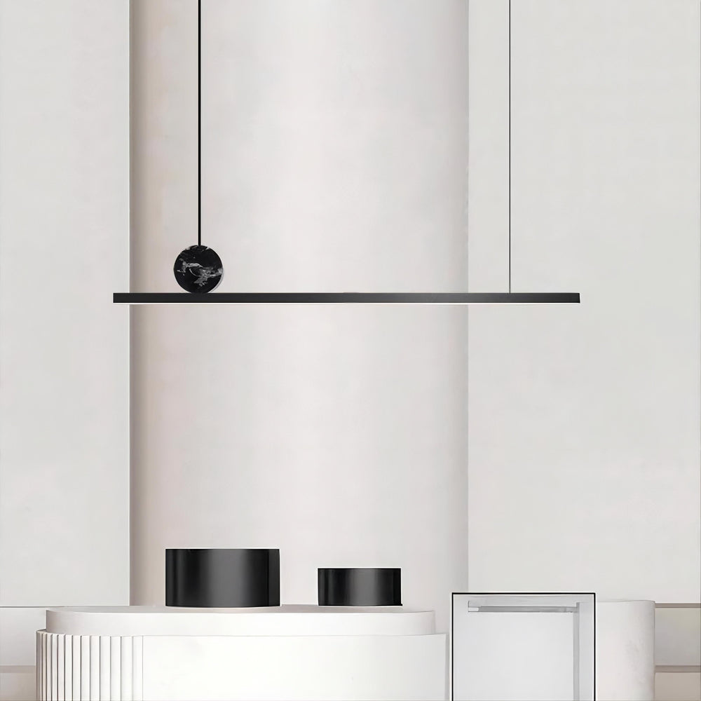 FLOYD D Linear Chandelier by Lampadom - close-up