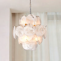 FROST COLOR Chandelier, White by Lampadom - side view