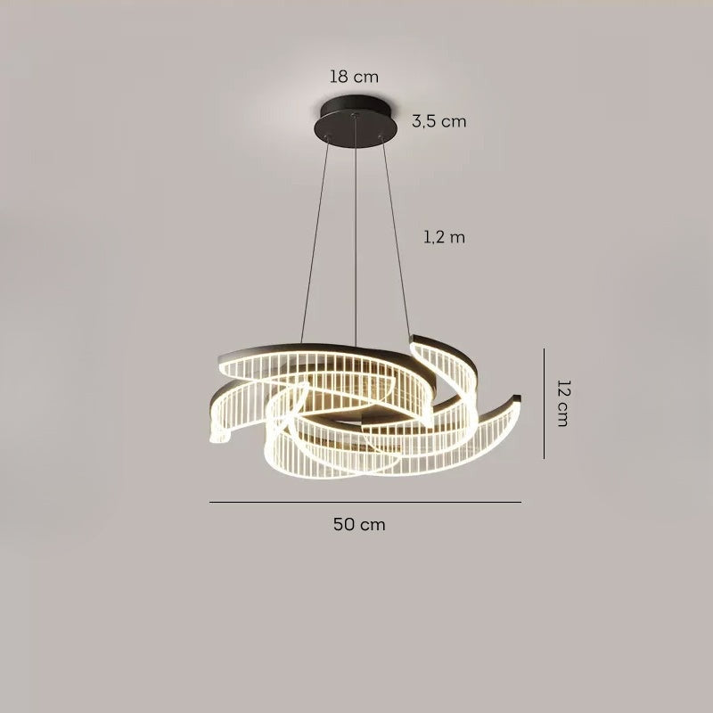 GABRIEL Chandelier Chandelier in Acrylic by Lampadom - view 11