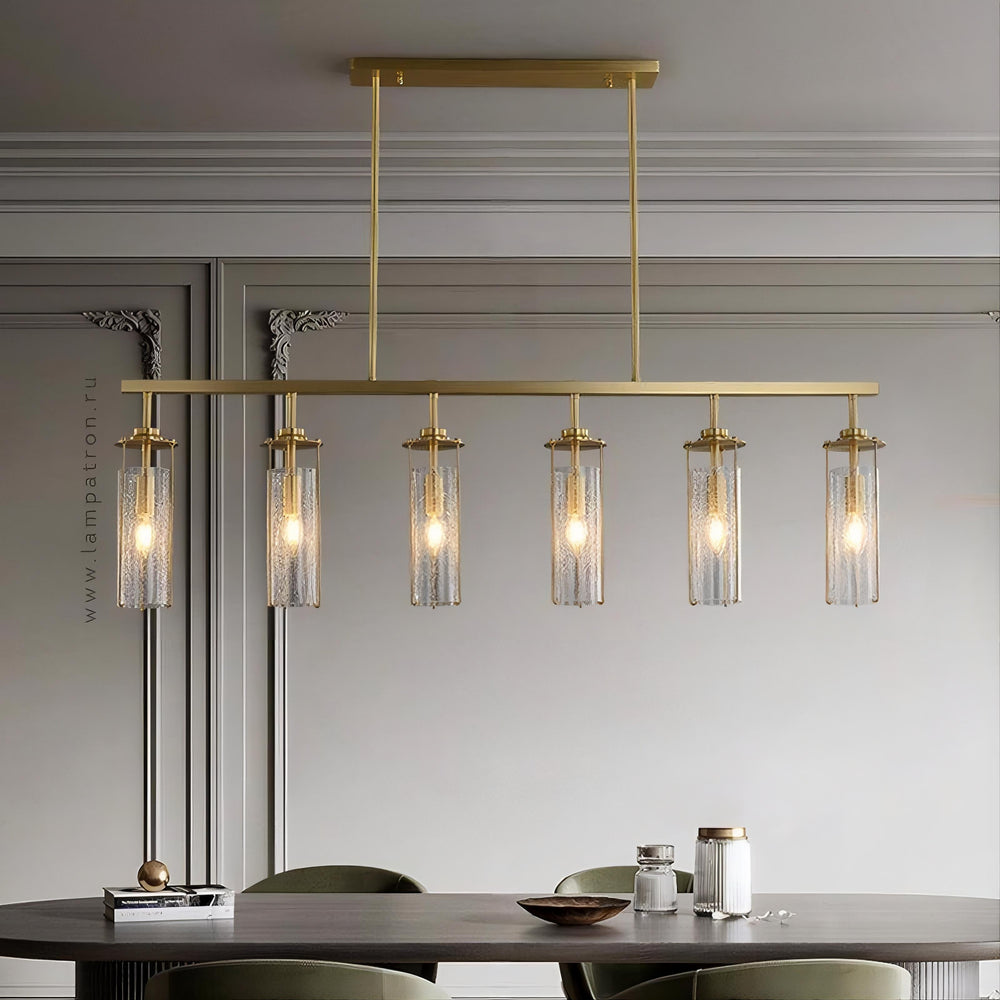 GABRIELLA Linear Chandelier by Lampadom - top view