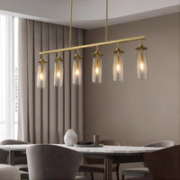 GABRIELLA Linear Chandelier by Lampadom - angle view