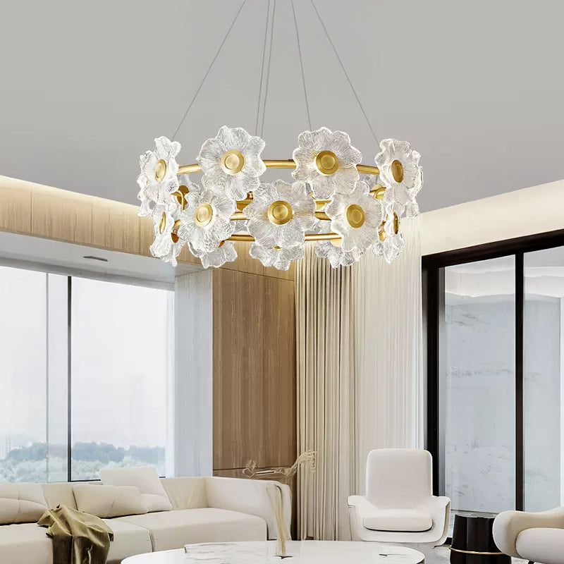 GARDEN Ring Chandelier by Lampadom - side view