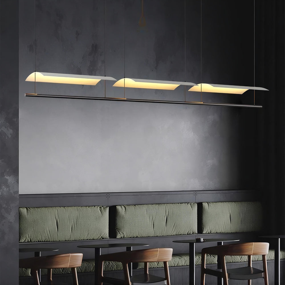 GARTH Linear Chandelier by Lampadom - close-up