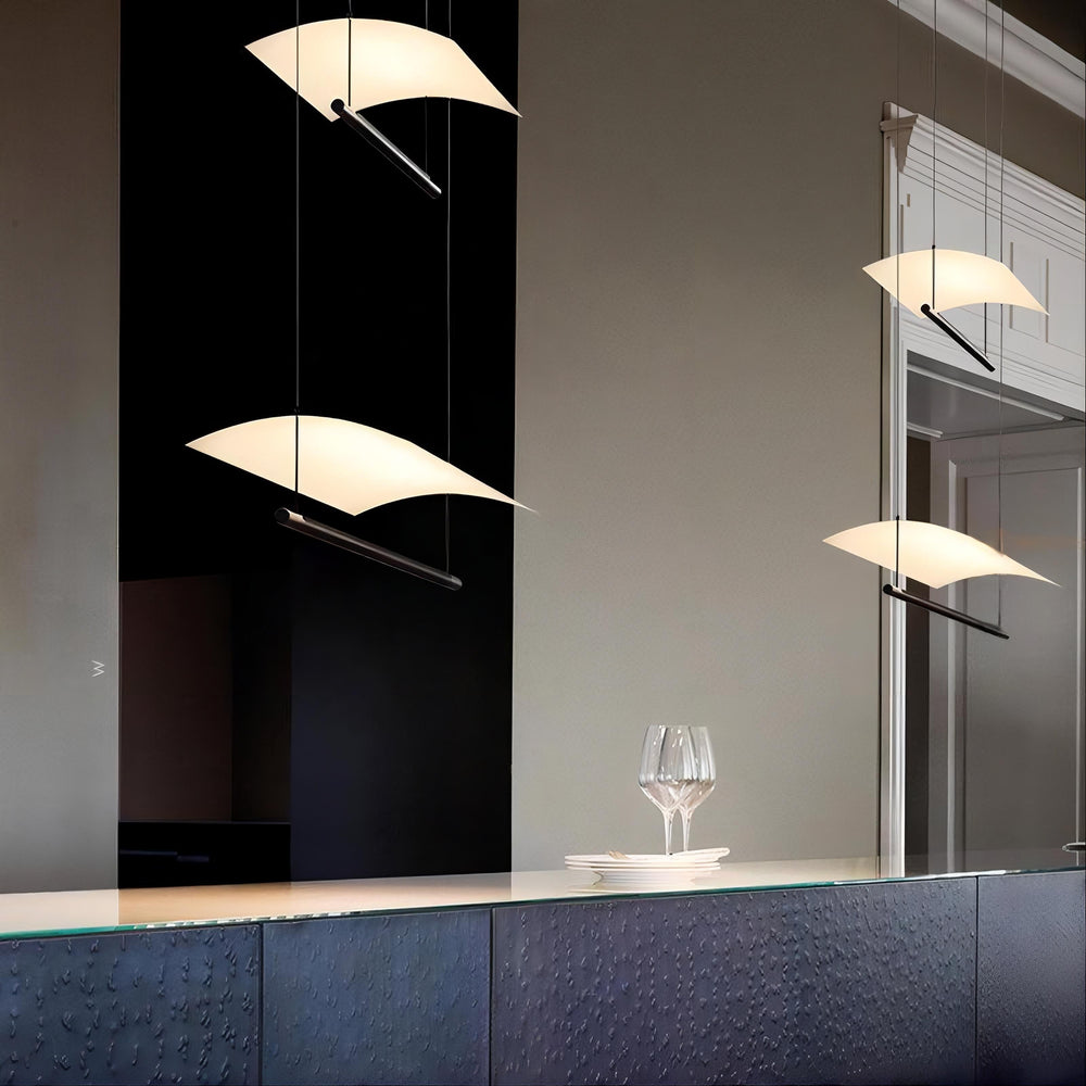 GARTH Linear Chandelier by Lampadom - angle view
