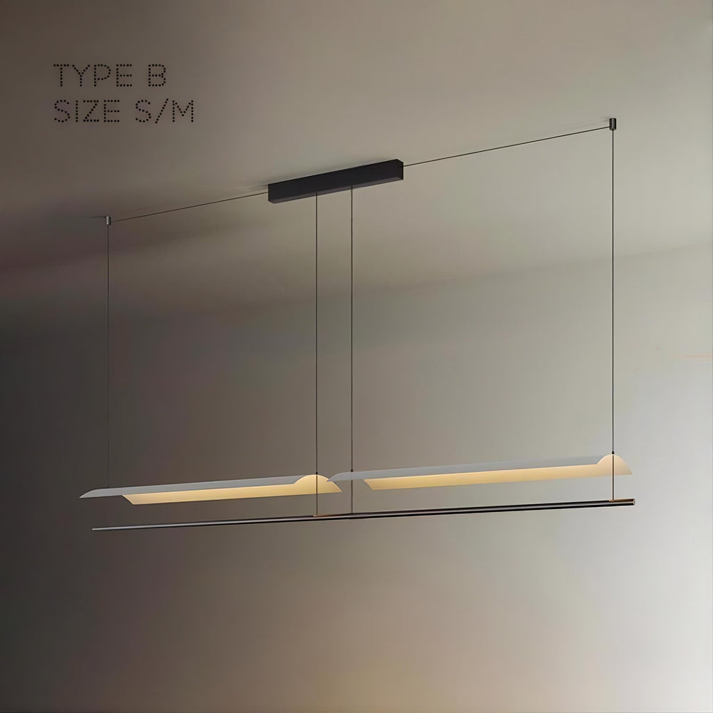 GARTH Linear Chandelier by Lampadom - scale reference