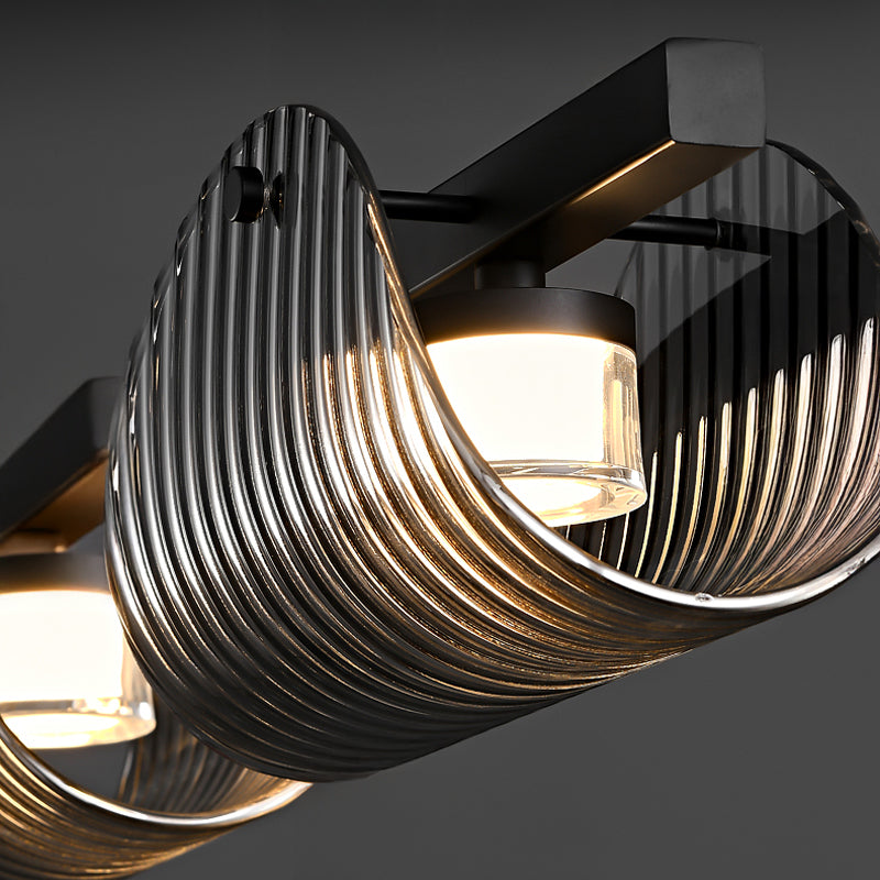 GASPAR Linear Chandelier by Lampadom - close-up