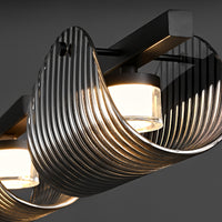 GASPAR Linear Chandelier by Lampadom - close-up