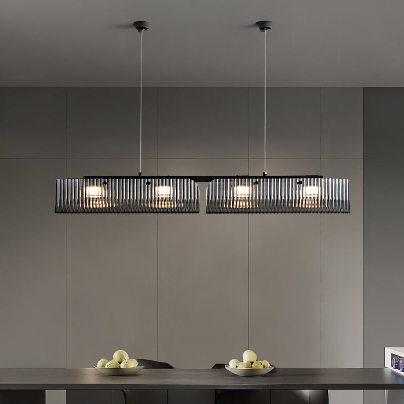 GASPAR Linear Chandelier by Lampadom - side view