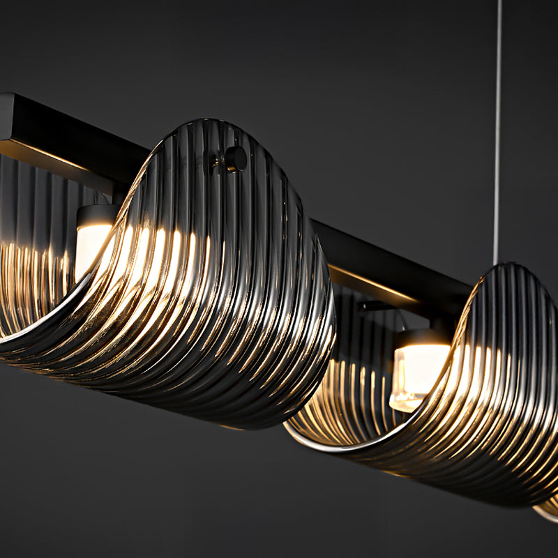 GASPAR Linear Chandelier by Lampadom - top view