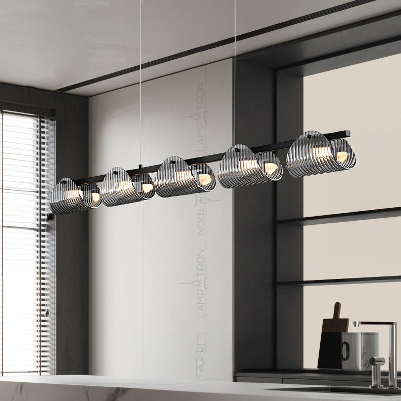 GASPAR Linear Chandelier by Lampadom - ambient shot