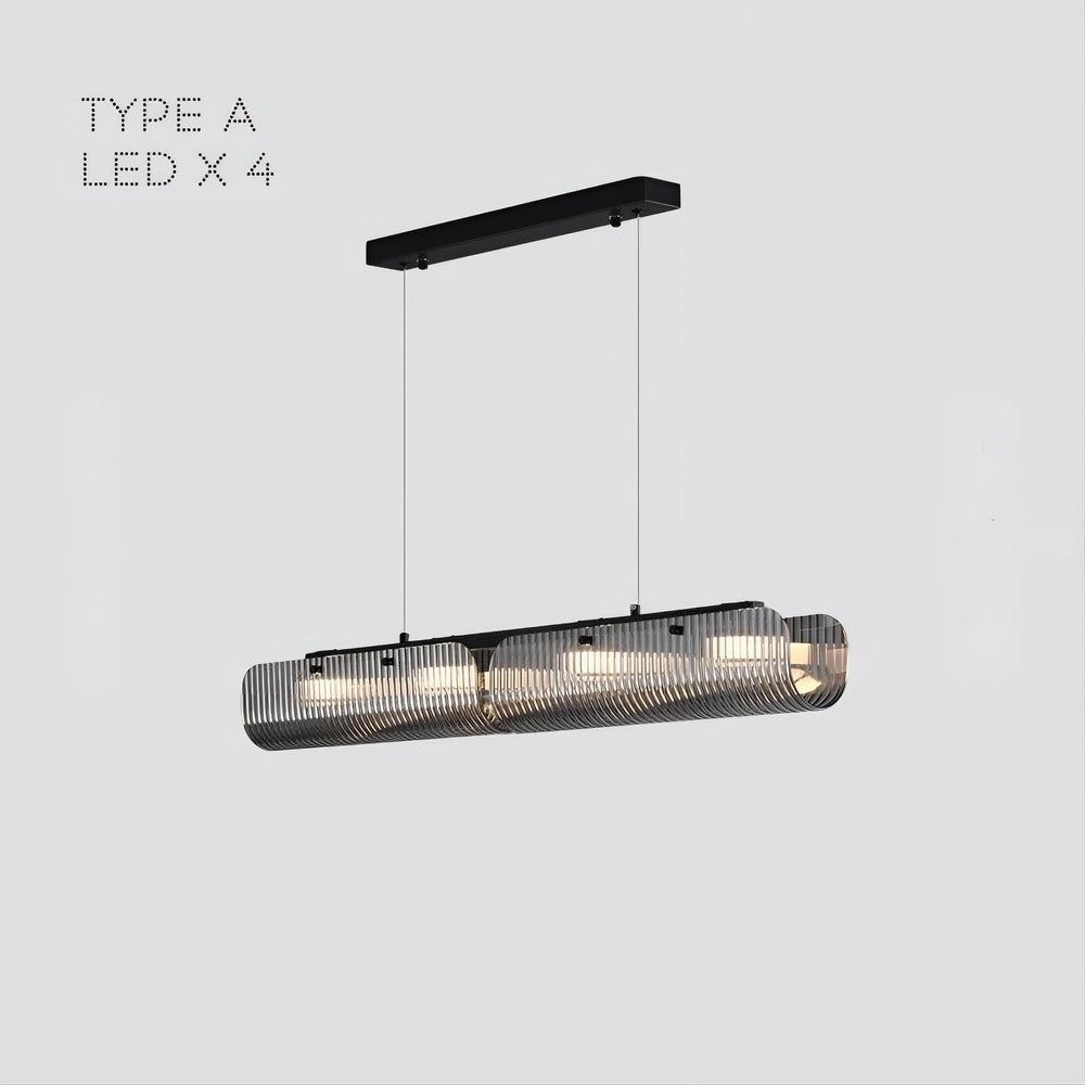 GASPAR Linear Chandelier by Lampadom - angle view