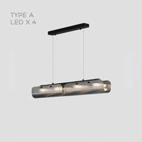 GASPAR Linear Chandelier by Lampadom - angle view