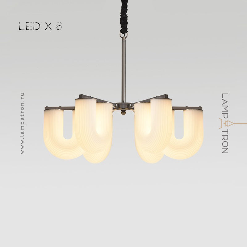 GAUTE Chandelier by Lampadom - angle view