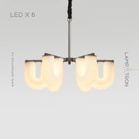 GAUTE Chandelier by Lampadom - angle view
