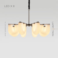 GAUTE Chandelier by Lampadom - close-up