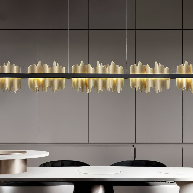 GERON Linear Chandelier by Lampadom - close-up