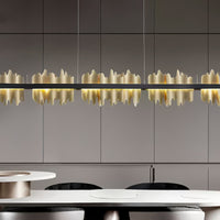 GERON Linear Chandelier by Lampadom - close-up