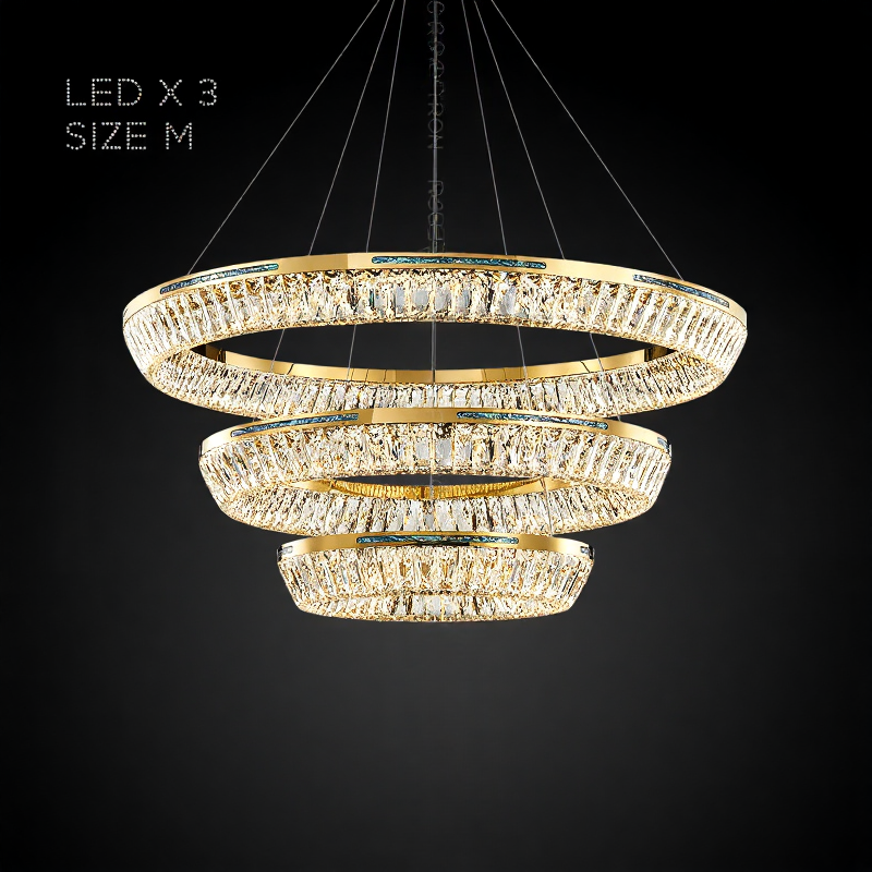 GERTRUDA LUX Ring Chandelier by Lampadom - side view