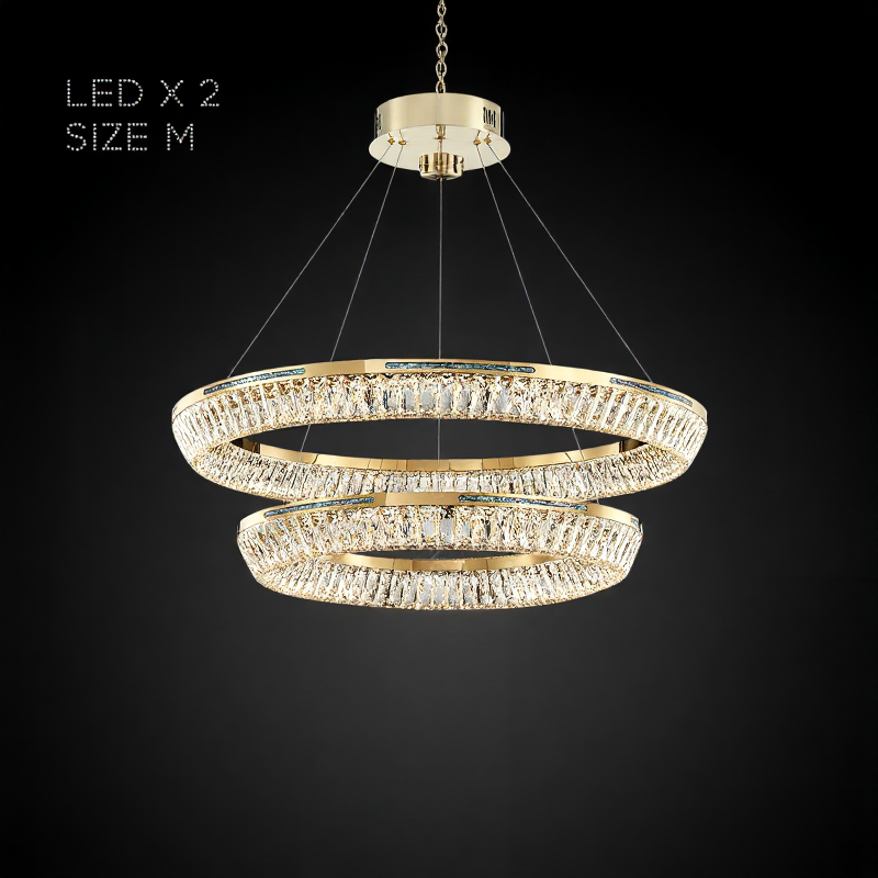 GERTRUDA LUX Ring Chandelier by Lampadom - top view