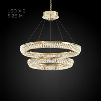 GERTRUDA LUX Ring Chandelier by Lampadom - top view