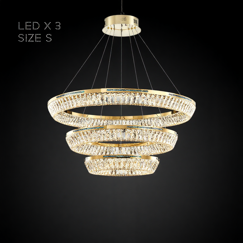GERTRUDA LUX Ring Chandelier by Lampadom - angle view