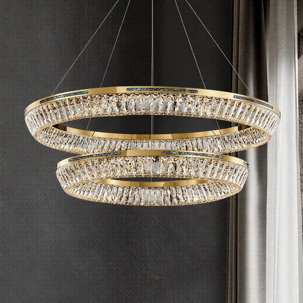GERTRUDA LUX Ring Chandelier by Lampadom - scale reference